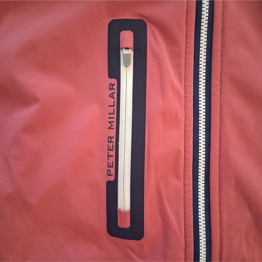 Peter Millar Cranberry Red/Blue Hyperlight Fuse Hybrid Vest - Men's XL MSRP $165 - Picture 3 of 8
